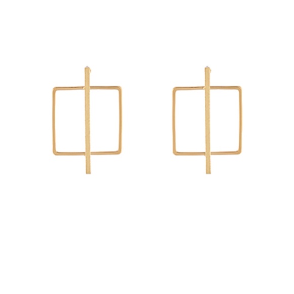 Square & Bar Earrings - Picture 1 of 1